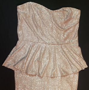 Rosegold Tinsel Dress